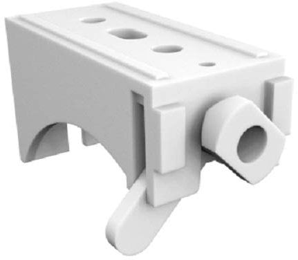 Blindspares 6cm Leverlock Wall/Ceiling Bracket for Corded/H Section/Standard Roman Blind Rails (Pack of 2)