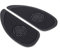 C-FUN Coppia Moto Cafe Racer Serbatoio del Carburante Tappo Pad Protector Gomma Decalcomania Adesivo Universale - Nero