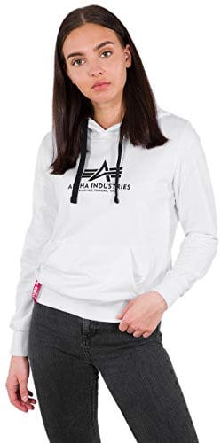 Alpha Industries New Basic Hoody Wmn Kapuzensweat für Damen White