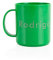 Regalo Original Taza de plástico de Colores Personalizada con Nombre Grabado a láser en 3D con Capacidad de 33cl (Verde)