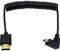 Duttek Slim Down Angled HDMI Coiled Cable - Male to Male, 1.2M/4FT, 1080P, 4K, Ultra HD, 3D
