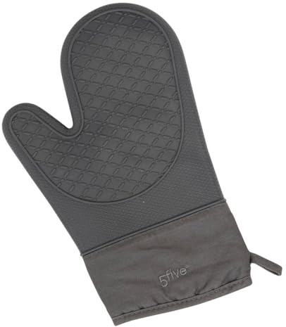 5five Ofenhandschuh, Silikon und Baumwolle, Grau