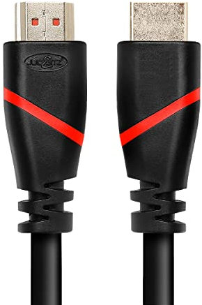 JuicEBitz 4K HDMI Cable 8M, High Speed HDMI 4k 30fps. 1.4 HDMI Lead with Ethernet and HDR Graphics, HDMI to HDMI Cable, Compatible with Xbox, Playstation, Apple TV, Sky + More. 8M Long HDMI Cable