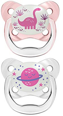 Schnuller Prevent Nocturno T2 6-18 Monate Rosa