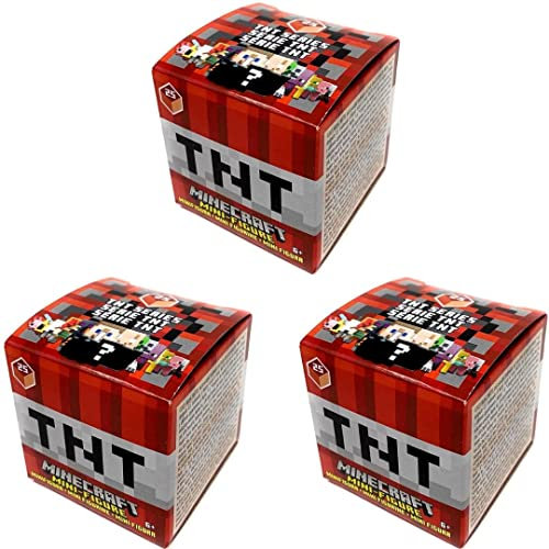 Minecraft TNT Series 25 Minifiguren, Mystery-Pack, 3 Stück