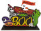 Atmosphäre Karneval Holzdeko Karneval Kürbis Fledermat-Party-Szene Tischdeko Flipcharts (C, One Size)