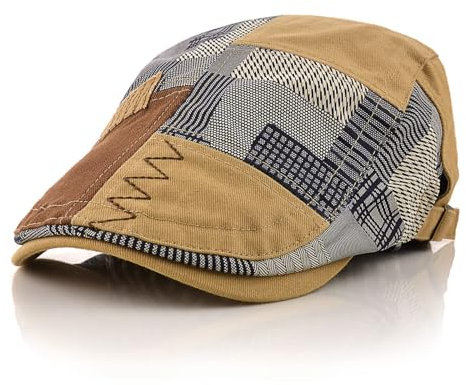 M MOACC Schiebermütze Barret Flat Cap Schirmmütze für Herren Damen, Gatsby Newsboy Cap Baskenmützen Golfermütze