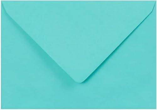 C5 Coloured envelopes for A5 Greeting Cards Christmas Cards Wedding Invitation Crafts 162x229mm- Pack of 40 envelopes (Turquoise Blue)