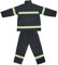 Flammhemmende Kleidung, Feuerfest, Hitzebeständig, Feuerwehr-Schutz, Reflektierender Mantel, Hosen, Persönliche Schutzausrüstung(M -Dunkelblau)