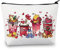 PLITI Cartoon Pooh Bear Make-up-Tasche Cartoon Bär Esel Schwein Tiger Kaffeetasse Reisetasche für BFF Freundschaft Geschenk, Milk Pooh Bear U, modisch