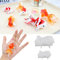 vsilay Lot de 2 moules en silicone pour porte-clés en forme de poisson en résine époxy 3D