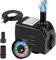 8W 600L/H Mini Wasserpumpe, 12 LED Aquariumpumpe Teichpumpe Springbrunnenpumpe Klein Tauchpumpen mit 2 Düse, Regelbare Minipumpe Garten Tauchpumpen für Brunnen, Steingarten, Teiche, Aquarium