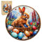 Holzpuzzle Erwachsene und Kinder, Osterhase Wooden Puzzle Erwachsene (M 29 * 29cm 200 Teile) Jigsaw Puzzle Schöne Geschenkverpackung, Festgeschenk
