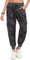 JINSHI Outdoorhose Damen Tarnhosen Cargohose Lange Trekkinghose Leichte Wanderhose Freizeithose Jogginghose mit Mehrfach-Taschen Camo Grau XXL