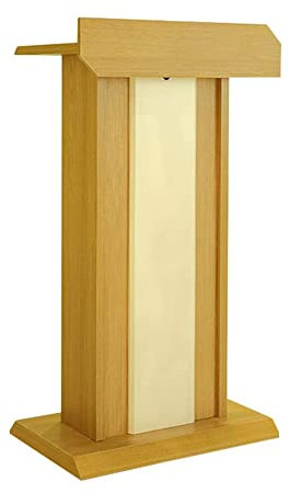 IUokLU Rednerpult, Rednerpult, Kanzeln für Kirchen, Rednerpult, Begrüßungsempfang, Lehrer, Hochzeitsplattform, Präsentationspult/Holzfarbe/60x40x110cm