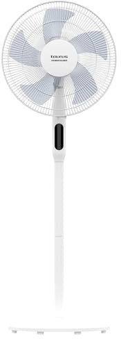 Taurus Ice Brise Silence Ventilador de Pie Silencioso Motor DC, 3 en 1 - Mesa, Mediano y Pedestal, 24 Velocidades, 3 Modos, Temporizador de 18 horas, 5 Aspas, Pantalla LED, Mando a Distancia