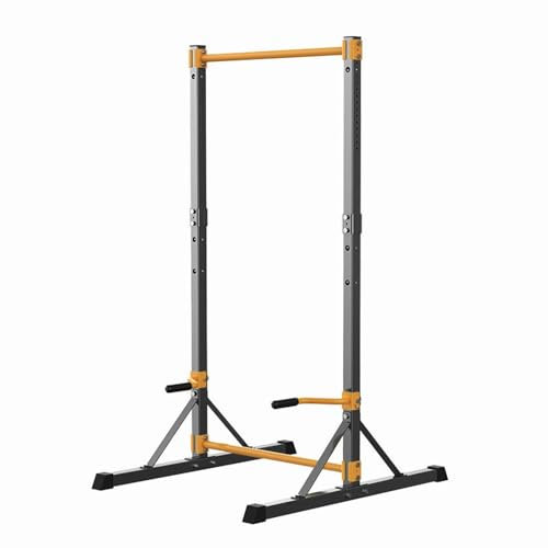 LYUCAYHQ Kraftturm, Klimmzugstange Freistehend, Klimmzugturm, Fitnessgerät für das Core-Training, 150–210 cm Höhenverstellbar, für das Heim-Fitnessstudio, 500 Kg(Black)