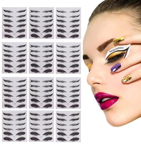 Make-up-Schablonen für Lidschatten, Eyeliner-Schablone - Multifunktionale Augen-Make-up-Schablone - Eyeliner-Werkzeug, Eyeliner-Aufkleber, Lidschatten-Guide-Tool, Papier-Eyeliner-Schablonen-Aufkleber