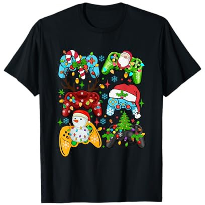 Christmas Gamer Funny Joystick T-Shirt