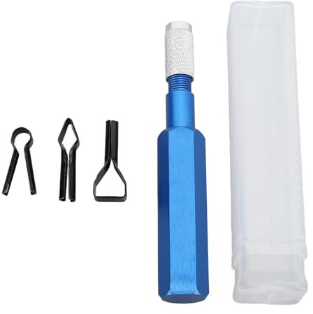 Boden-Schweißmesser PVC-Vinylboden-Schaber Kunststoff-Schneidewerkzeug mit 3 Klingen, Blau