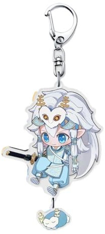 SUJEBRAN Zalelda Echoes Wisdom Figurine Porte Clef Accessoires Cos Zalelda Jouet Zalelda Tears Kingdom Deco Keychain (03)