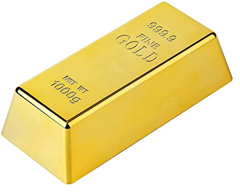 Simulation Gold Brick Door Stopper Home Bedroom Living Room Door Stoppers for Home Hotel Floor Decoration