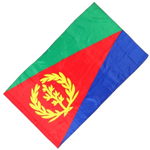 VANZACK Eritreische Flagge Leichte Und Wetterfeste Dekoration Für Zuhause Garten Und Festivals Für Patriotische Anlässe Und Sportevents