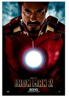 aueytcr Iron Man 2 Filmposter auf Leinwand, Schlafzimmer, Dekoration, Landschaft, Büro, Raumdekoration, Geschenk, 30 x 45 cm