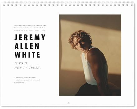 Jeremy Allen White Vol.1-2027 Wall Calendar