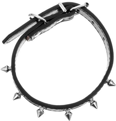 HOMOBABE Spiked Dog Leather Rivet Studded Cat Collars Verstellbares Langlebiges Haustierhalsband Für Kleine Tiere Für Partys Und