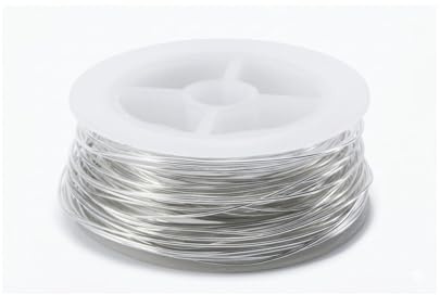 Inwaria Schmuckdraht 925 Sterlingsilber, 0,3 mm Durchmesser auf Spule, für Schmuckherstellung, Ohrringe, Anhänger und DIY Bastelprojekte (0,3 mm, 100.0, Zentimeter)