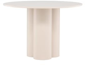 FURNLUX Esstisch, Beige, 110x110x75 cm, 36 kg, Moderner Stil, Montage erforderlich, Quadratisch, Montageanleitung verfügbar