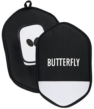 Butterfly - Tischtennishülle schwarz / weiß für zwei Tischtennisschläger und sechs Tischtennisbälle | Cell Case 2, Schlägerhülle
