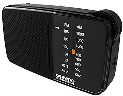 Daewoo Electronics 3520041351 Radio, Negro