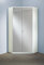 Beauty.Scouts Eck-Kleiderschrank Boca rinco Mirror Spiegelschrank, Hochglanz weiß, 120x120cm