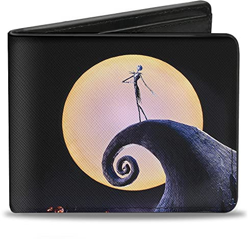 Buckle-Down Jack Pleine Lune de L'Étrange Noël de Monsi Accessoire de Voyage-Portefeuille à Double pli, Multicolore, Default Size Homme