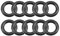 sourcing map Pack mit 10 Flansche Scheibe Nitrilkautschuk O-ringe metrische Dichtung 12mm Außendmr. 7mm Innendmr. 2,5mm breit