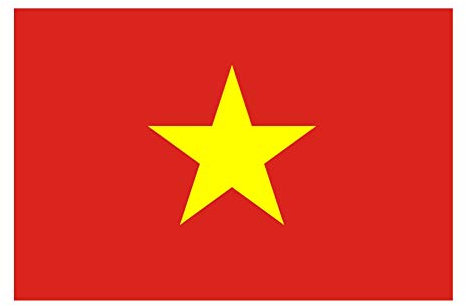 Drapeau flag VIETNAM VIETNAMIEN 150 * 90cm tissus 100% polyester