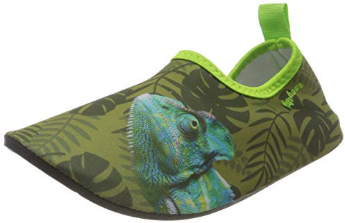 Playshoes Barfuß Aqua Schuhe, Oliv Chamäleon, 24/25 EU