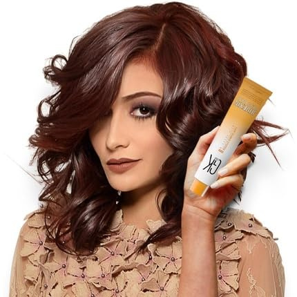 GK Hair Color Haarfarbe Creme 100ml / 3,4 Fl Oz – Pflegende Semi-Permanente Haarfarbe für Glattes, Glänzendes, Frizz-freies Haar – Langanhaltende, Natürliche Farbtöne, Einfache Anwendung