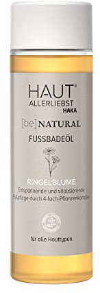 HAKA Fußbadeöl Ringelblume, vitalisierendes Fußbad, Badezusatz mit ätherischen Ölen, 150 ml