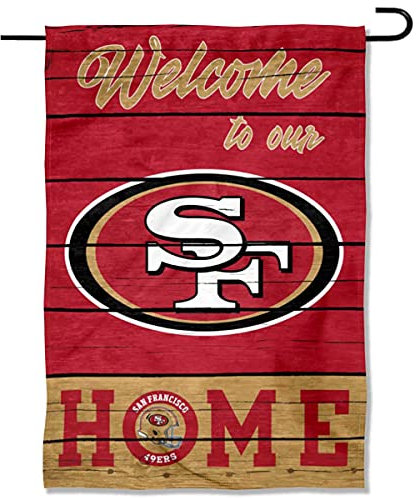 WinCraft San Francisco 49ers Deko-Gartenflagge Welcome Home doppelseitiges Banner
