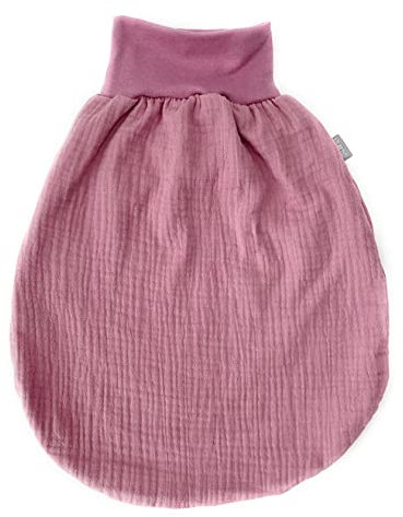 Lilakind“ Baby Musselin Strampelsack | Kleinkind Musselin Schlafsack | Made in Germany Rosa Gr. S
