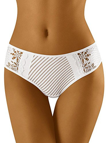 Wolbar Damen Hüft-String WB101, Weiß S