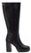 XTI - Stivale da donna con chiusura lampo, colore: nero, taglia: 37, Nero , 36 EU