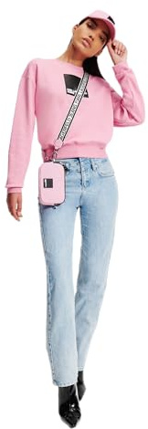 Karl Lagerfeld Jeans Damen Regular Logo Sweatshirt Moonlite Mauve M