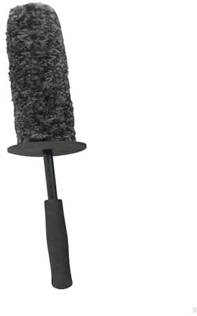 SSIMOO Mikrofaser-Premium-Räderbürste, Rutschfester Griff, einfache Reinigung von Felgen, Speichen, Radlauf und Bremssattel, Autofaserbürste (Color : M)
