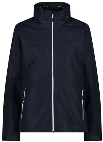 CMP Damen Outdoorjacke 3in1 Jacke Woman Jacket Zip Hood Detachble Innjacket, Farbe:Dunkelblau, Artikel:-N950 Black/Blue, Größe:42