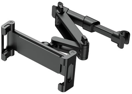 Utapossin Soporte para tablet coche, tableta, soporte para reposacabezas de coche, giratorio 360°, extensible, universal, para tableta, iPad, Switch y dispositivos de 4,7 a 12,9 pulgadas