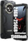 Blackview BV9300 Pro 24 GB + 256 GB Handy, bruchsicher, Doppelbildschirm 6,7 Zoll FDH+, MTK G99 entsperrtes Telefon 4G, 15080 mAh, bruchsicher, wasserdicht IP68, NFC, OTG, GPS, FM, Orange